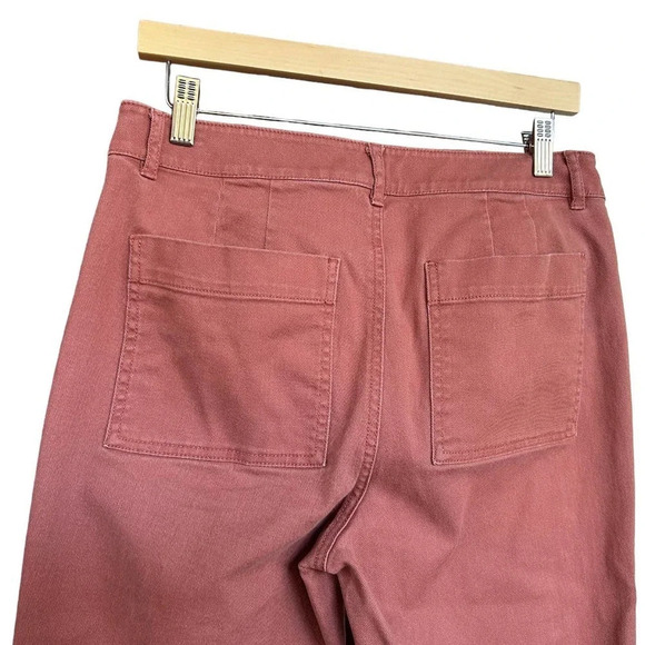 LOFT Women's Peach Pink Front Pocket Back Pocket Straight Leg Jeans Size 6 - Picture 5 of 7